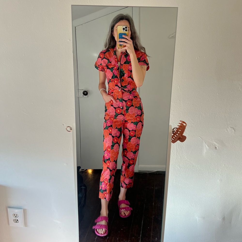 Mixed by Nasrin Ruby Floral Jumpsuit